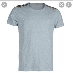 Burberry Brit Mens Grey Novacheck Shoulder Patch Detail Size L